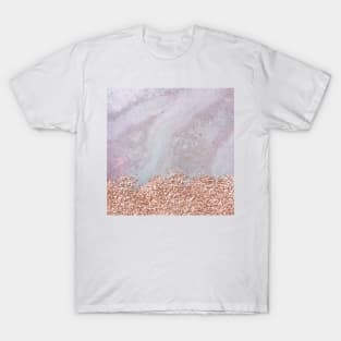 Marble gold rush V T-Shirt